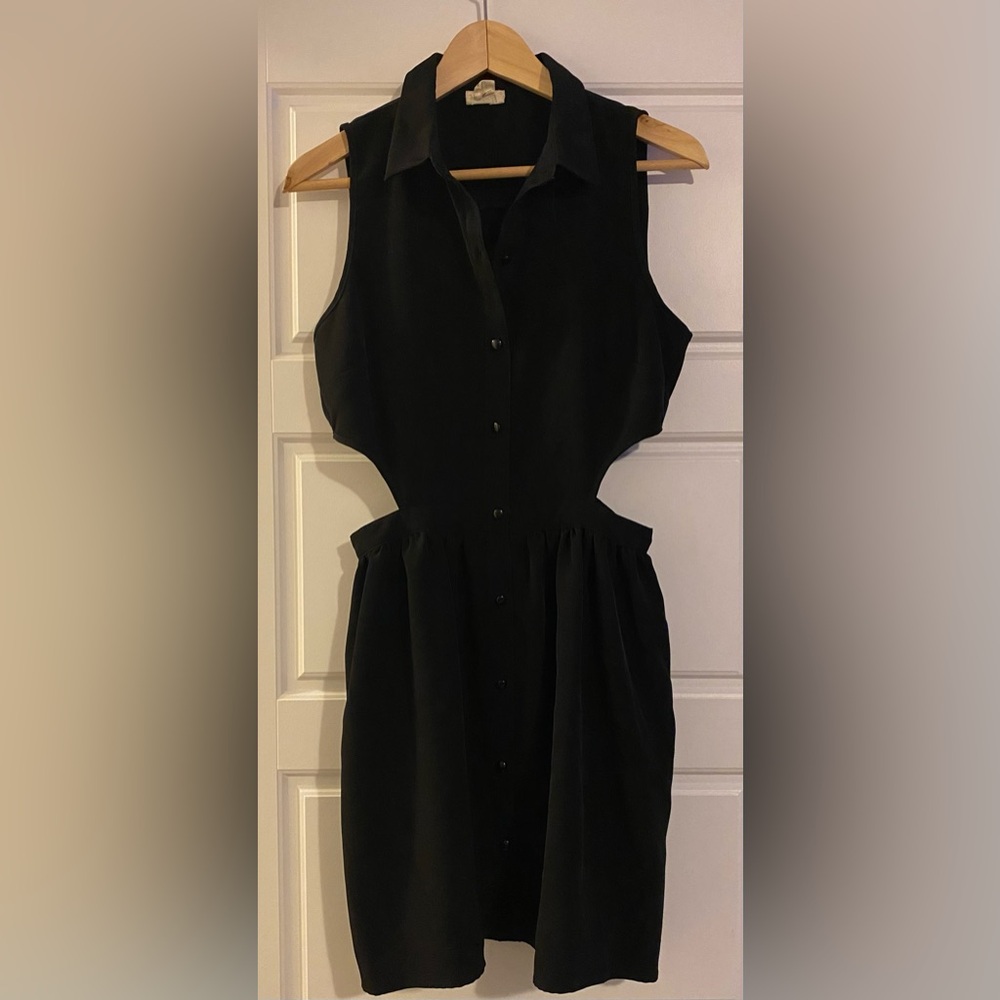 One Clothing Black Cutout Mini Dress medium